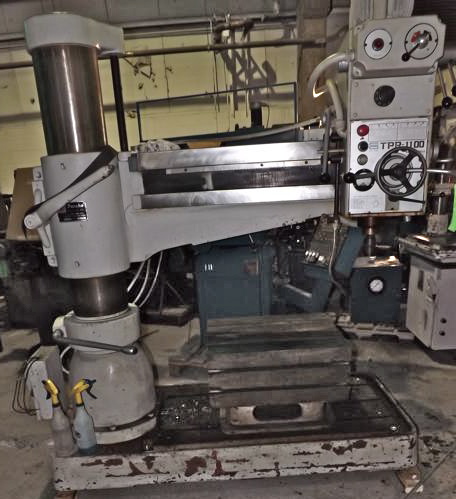 10" x 48" (4' - 0") TPR ... RADIAL ARM DRILL ... w/BOX TABLE